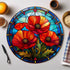 Poppy Circular Glass Suncatcher Worktop Saver